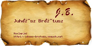 Juhász Brútusz névjegykártya